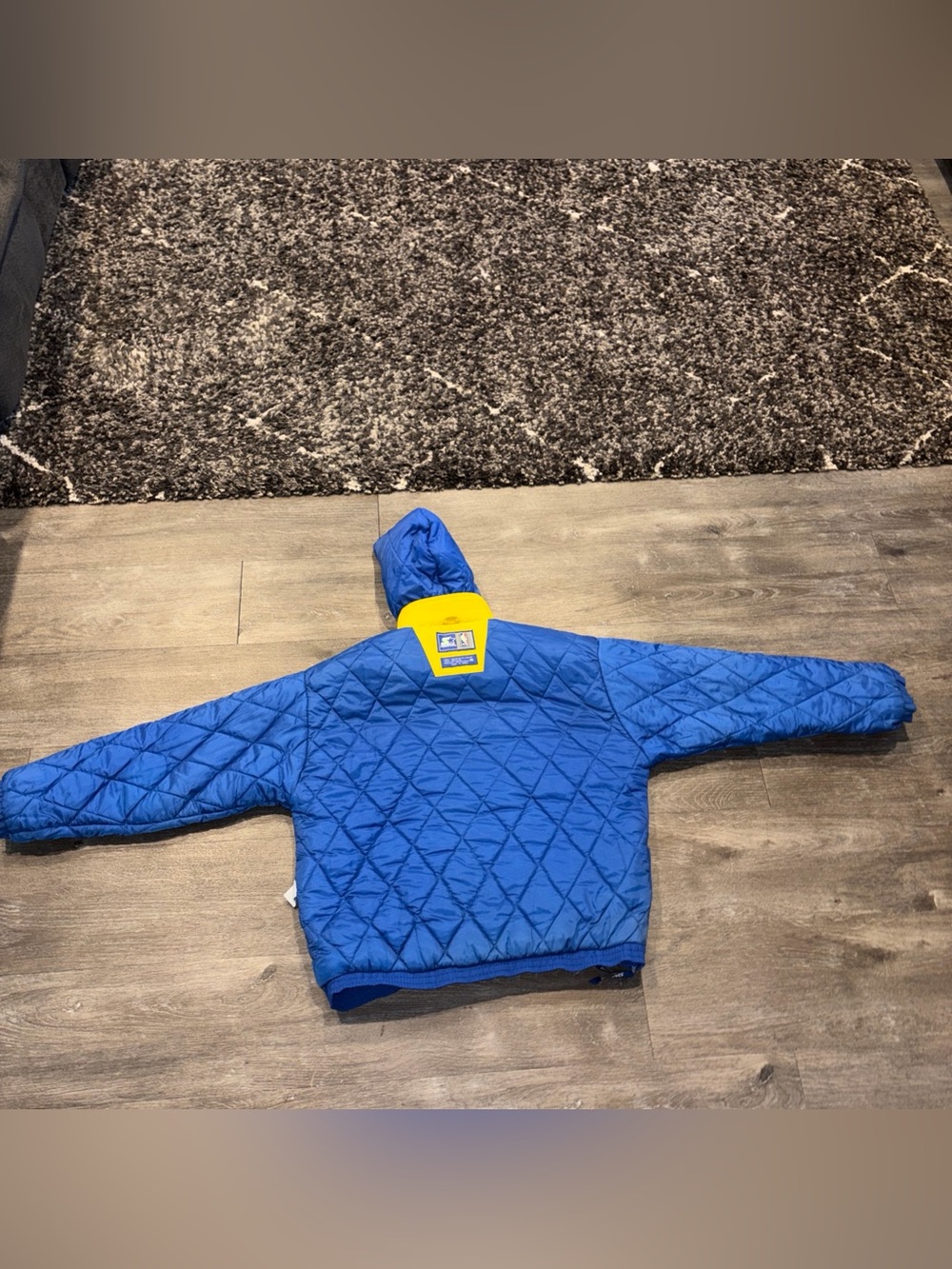 Vintage 90s Starter Golden State Warriors Pullover Puffer Jacket XXL & Hat RARE - Picture 13 of 16